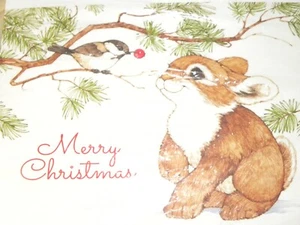 Vintage Current Critters Bunny Christmas Cards #18 & Envelopes NEW - Picture 1 of 2