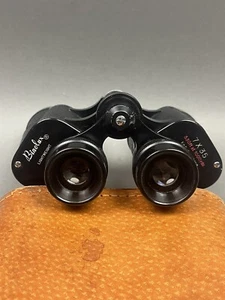 Vintage Binolux Lightweight Binoculars 7X35 w/ Leather Case & Compass - Picture 1 of 24