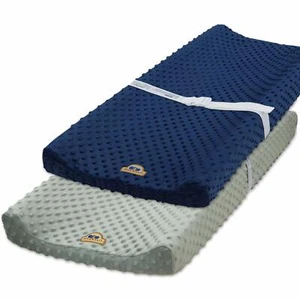 BlueSnail Copri Fasciatoio Ultra Morbido Minky Dot Confezione da 2 - Foto 1 di 19