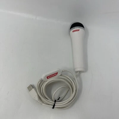 Konami Logitech Micrófono con Cable Modelo Nº E-UR20 para Wii, Xbox 360, PS3 y PS2 Foto 1 de 4