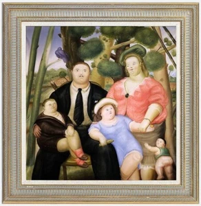 Art OIL PAINTING REPRO OF FERNANDO BOTERO Fat girl ON CANVAS 30"X40" - Picture 1 of 2