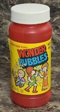 Vintage 1979 Wonder Bubbles w/ Wand Tootsie Toy  Bottle FULL sealed 4 fl oz