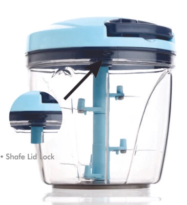 Pull Cord Pulling Food Chopper Manual Vegetable Slicer Hand Blender Kitchen UK - Image 1 of 4