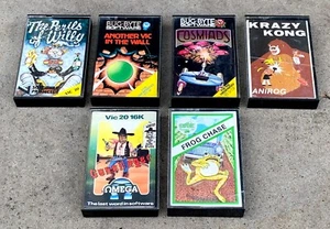 Commodore Vic 20 Games - The Perils of Willy - Bug Byte etc Plus others 6 Games - Picture 1 of 1
