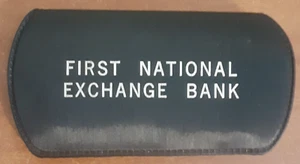 RARE Vintage Travel Sewing Kit First National Exchange Bank Made in Japan black - Picture 1 of 10