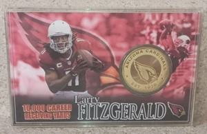 Larry Fitzgerald Highland Mint 39MM Minted Medallion Limited To 5000 NFL Coin - Picture 1 of 3