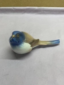 B&G Denmark Royal Copenhagen Porcelain Bird Figurine Bluebird 1633 vintage - Picture 1 of 14