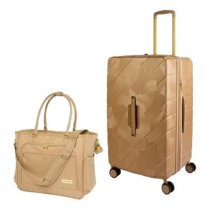 *Samantha Brown 30" Trunk Style Luggage Case with Tote (Champagne) - Picture 1 of 11