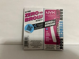 NYX Brow Stencil Book Zero to Brow Set of 4 Stencils NEW Sealed - Picture 1 of 1