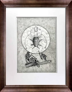 Max Ernst Original Lithograph Numbered LIMITED Ed. LITHOGRAPH 1972 w/Frame Incl. - Picture 1 of 9