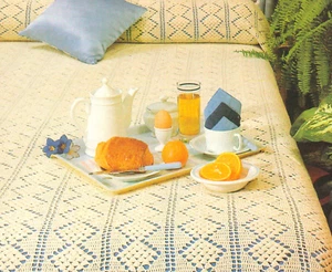 BEAUTIFUL Bridal Suite Bedspread Afghan/Crochet Pattern INSTRUCTIONS ONLY - Picture 1 of 1