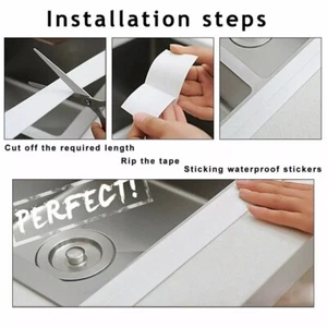 Kitchen sealing tape self-adhesive toilet wall sealing tape PVC - Picture 1 of 4
