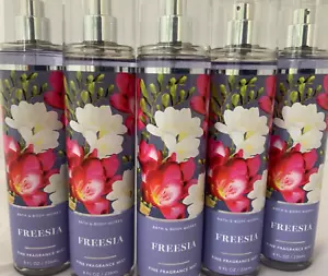 5 (FIVE) FREESIA 8oz Fine Fragrance MIST Bath and & Body Works - Picture 1 of 2