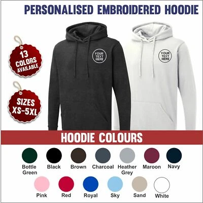 Sudadera con Capucha Personalizada Bordada Uneek UX4 Pullover Sudadera con Capucha EXCELENTE Foto 1 de 4