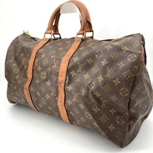 Auth Louis Vuitton Keepall Bandouliere 45 Boston Bag Monogram M41418 LV F/S - Picture 1 of 18