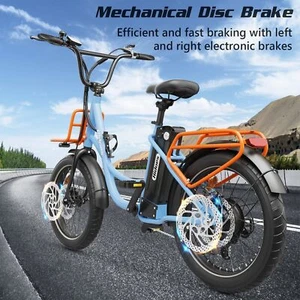 Hidoes Electric Bike Fat Tyre Bicycle,E-Bike 25km/h, 15 mph 250W 13Ah Range 35km - Picture 1 of 24