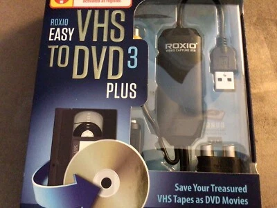 ROXIO Easy VHS to DVD 3 Plus Converter Audio Tapes to CDs Brand New Sealed (B3) - Image 1 of 4