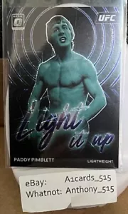 Paddy Pimblett - 2023 Donruss Optic UFC si accende viola velocità Prizm 29/59 - Foto 1 di 3