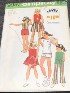 Simplicity 9997 Niñas 5 Piezas Patrón de Costura De Colección Talla 8 Jiffy Fácil Costura En Excelente Condición - Imagen 1 de 11