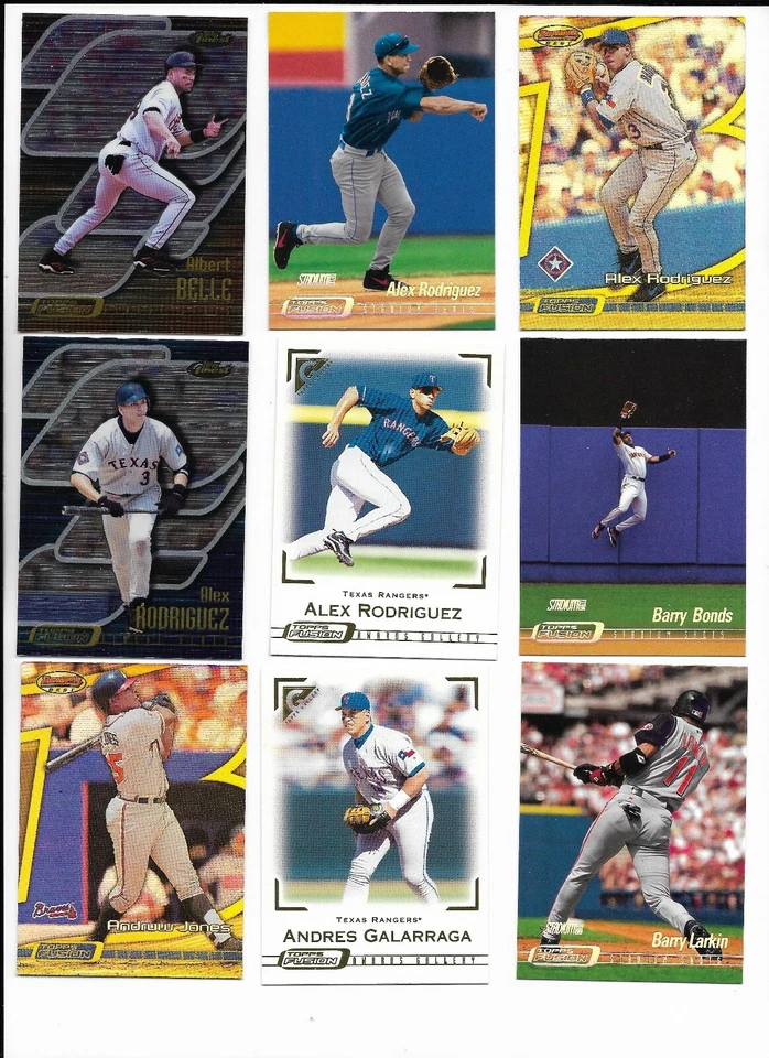 2001 Topps fusion PICK-A-CARD Bonds Maddux McGwire Jeter Chipper Ripken Mussina - Image 1 of 4
