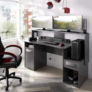 - Scrivania Manos, Scrittoio Multifunzione Moderno Da Gaming, Tavolo Da Studio P - Foto 1 di 12