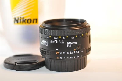 Nikon AF Nikkor 50mm f/1.8 PRIME FX lens READ for FM2 F100 D750 DF D850 D500 D90 - Image 1 of 4