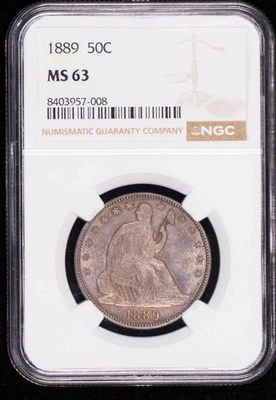 1889 Half Dollars Liberty Seated NGC MS-63 - Image 1 of 4