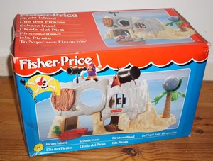 Vintage 1995 Fisher Price Great Adventures Pirate Skull Island Playset Boxed - Picture 1 of 21
