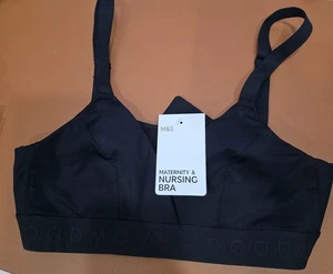 Marks and Spencer M&S Maternity & Nursing Bra UK 34B Brand New With Tags Black - Picture 1 of 5