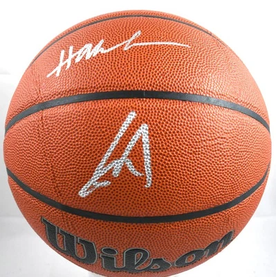 Hakeem Olajuwon Yao Ming Signed Authentic NBA Wilson Basketball - Beckett W Holo - Image 1 of 4