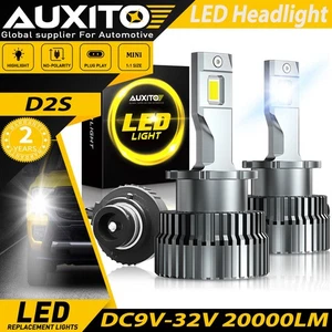 AUXITO LED Headlight Bulb D2S D2R High Low Beam HID Xenon Conversion Kit 20000LM - Picture 1 of 9