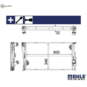 RADIATOR ENGINE COOLING CR 1083 000S FOR BMW X1/SUV/E84/SAV N47D20D/B/C/A 2.0L - Picture 1 of 21
