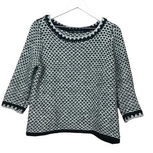 Zara Knit Chunky Knit Pullover Crop Sweater Women Sz M - Picture 1 of 4
