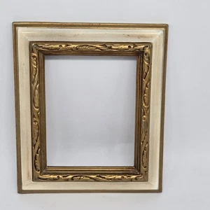 Vintage Frame For Painting White And Gold - Picture 1 of 6