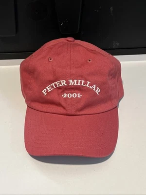 Sombrero de papá de golf ajustable Peter Millar rojo 2001 Foto 1 de 4