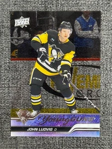 John Ludvig 2023-24 Upper Deck Series 2 Hockey Young Guns Clear Cut #490 RC - Picture 1 of 2
