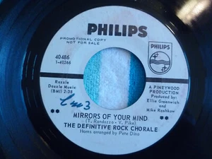 DEFINITIVE ROCK CHORALE Mirrors Of Your Mind 45 rpm WHITE LABEL PROMO Philips - Imagen 1 de 1
