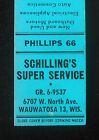 1950s Schilling's Phillips 66 Gas New Outboard Motors Cars Freezers Wauwatosa WI