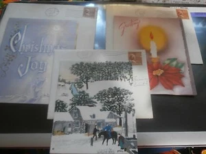 Vtg 1940s Lot Greeting Cards Christmas Envelopes Postage Stamps  - K - Picture 1 of 12