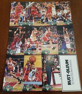Chicago Bulls 1993-1994 Fleer NBA Jam Session Uncut Card Sheet Scottie Pippen 
