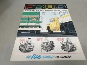 1959 FORD Extra Heavy Duty TRUCKS USA Original  Sales Brochure F850 - F1100 etc - Picture 1 of 9