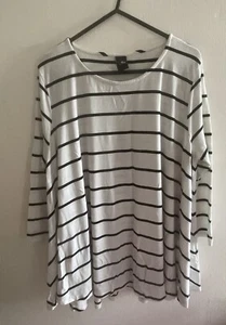 Lovely Vintage TU Size 14 Stripey Top - Picture 1 of 8