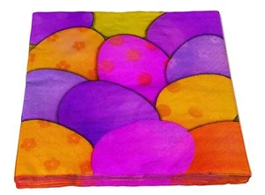 Easter Bunny Rabbit Eggs Sunday Spring Holiday Party Paper Beverage Napkins - Picture 1 of 1