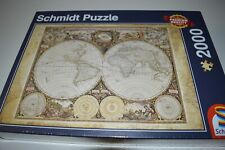 Schmidt Puzzle 2000 Piece Jigsaw Puzzle Set Complete Historical Map Of The World