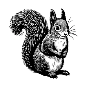 SteezyInk temporary tattoo Squirrel last upto 2 weeks 3 x 3 inch - Picture 1 of 6