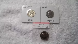 Jefferson Nickel 1971-1979 PDS 27 Coin Set All UNCIRCULATED & Different Dates - Picture 1 of 18