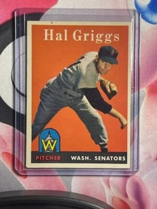 1958 Topps - Hal Griggs #455 (RC) Washington Senators Nationals - Picture 1 of 2