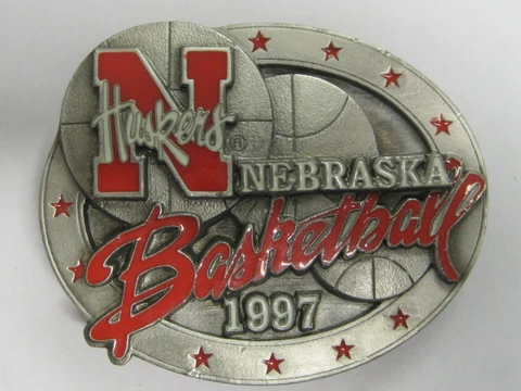 Siskiyou 1997 Nebraska Cornhuskers Huskers Basketball Numbered Belt Buckle 8388 Cover