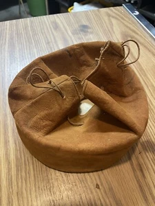 Antik 1910er 20er Jahre Wildleder Kragen Etui Box Halter abnehmbar gestärkt - Bild 1 von 4