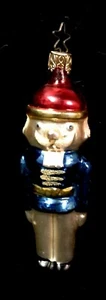 Vintage West Germany Blown Mercury Glass Christmas Soldier Ornament 5" - Picture 1 of 1